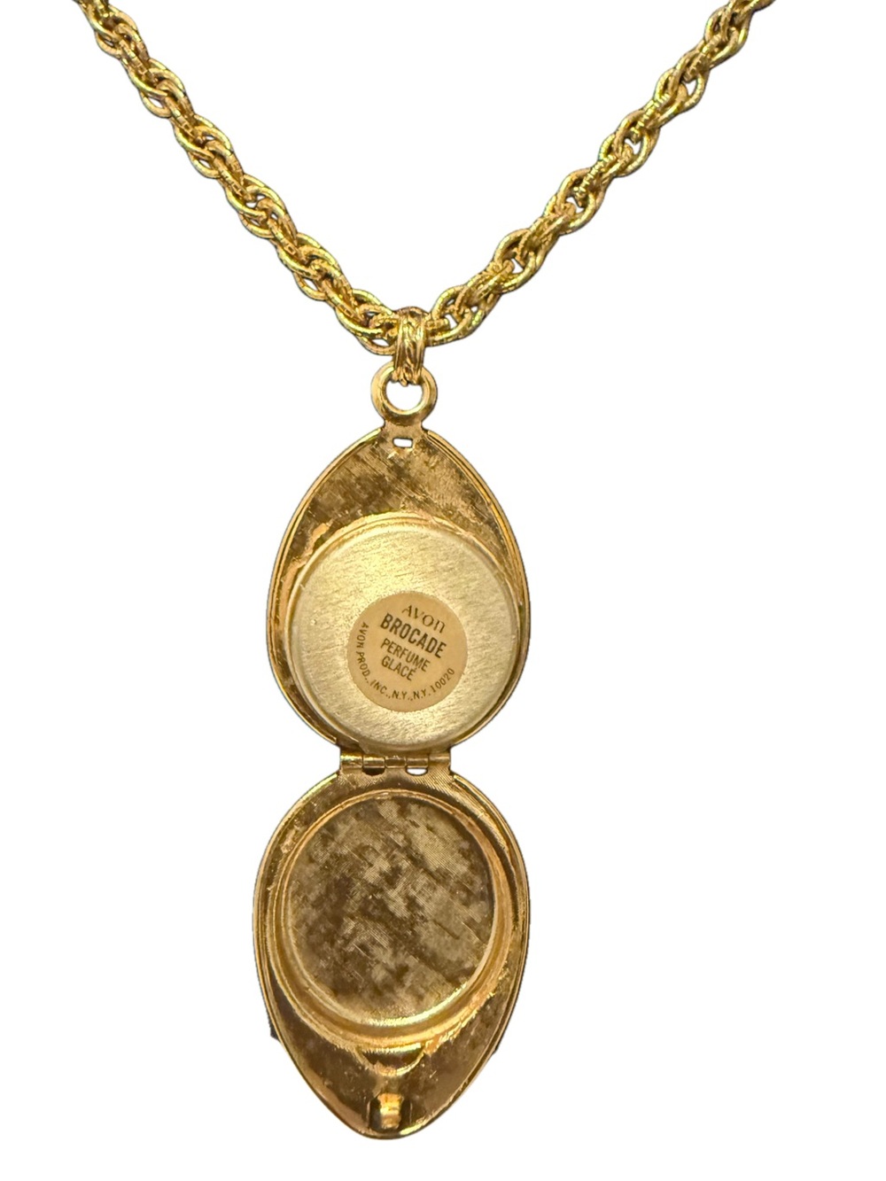 Vintage Avon 1968 "Golden Charmer" Perfume Necklace - Picture 2 of 3